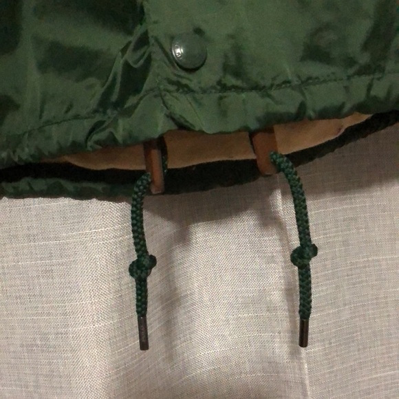 EUC RL POLO Snap Front WindBreaker-Green/Tan-Sz S-Nylon Lined-Detachable Hood - Picture 7 of 14